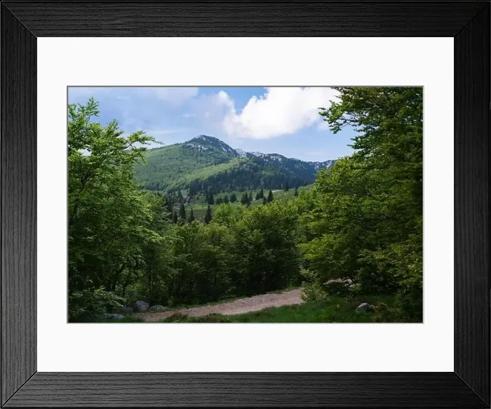 Framed Print : View of the landscape of Velebit National Park in early summer Framed Print : View of the landscape of Velebit National Park in early summer