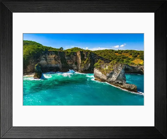 Framed Print : Korawa Beach on Nusa Penida Island, Indonesia Framed Print : Korawa Beach on Nusa Penida Island, Indonesia