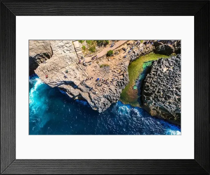 Framed Print : Angel's Billabong Beach on Nusa Penida Island, Indonesia Framed Print : Angel's Billabong Beach on Nusa Penida Island, Indonesia