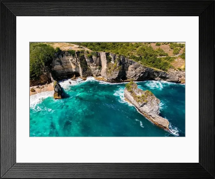 Framed Print : Korawa Beach on Nusa Penida Island, Indonesia Framed Print : Korawa Beach on Nusa Penida Island, Indonesia