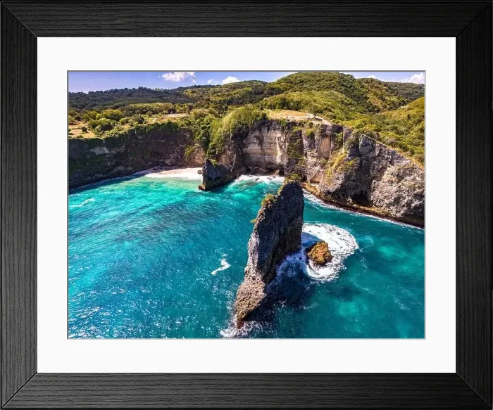 Framed Print : Korawa Beach on Nusa Penida Island, Indonesia Framed Print : Korawa Beach on Nusa Penida Island, Indonesia