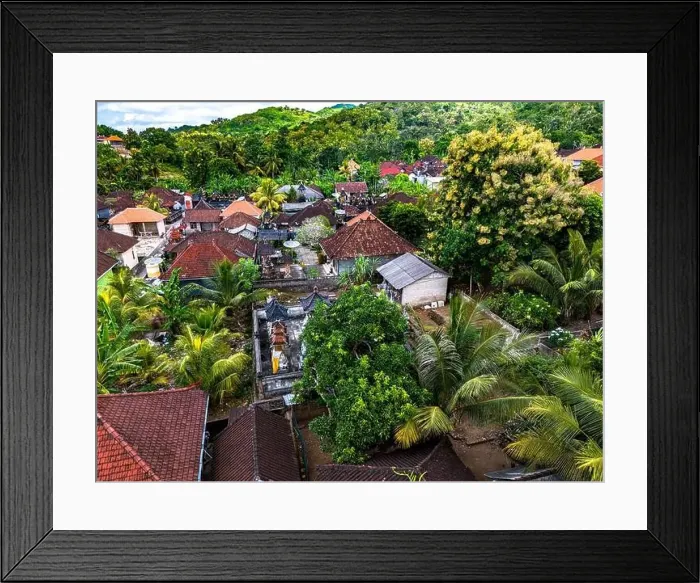Framed Print : Village of Pejukutan on Nusa Penida Island, in Klungkung Regency, Indonesia Framed Print : Village of Pejukutan on Nusa Penida Island, in Klungkung Regency, Indonesia