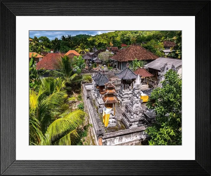Framed Print : Village of Pejukutan on Nusa Penida Island, in Klungkung Regency, Indonesia Framed Print : Village of Pejukutan on Nusa Penida Island, in Klungkung Regency, Indonesia