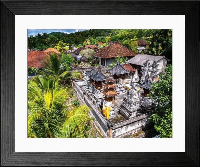 Framed Print : Village of Pejukutan on Nusa Penida Island, in Klungkung Regency, Indonesia Framed Print : Village of Pejukutan on Nusa Penida Island, in Klungkung Regency, Indonesia