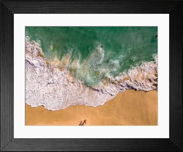 Framed Print : Airview of Kelingking Beach on Nusa Penida Island, Indonesia Framed Print : Airview of Kelingking Beach on Nusa Penida Island, Indonesia