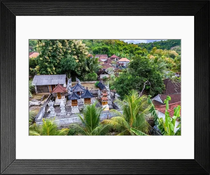 Framed Print : Village of Pejukutan on Nusa Penida Island, in Klungkung Regency, Indonesia Framed Print : Village of Pejukutan on Nusa Penida Island, in Klungkung Regency, Indonesia