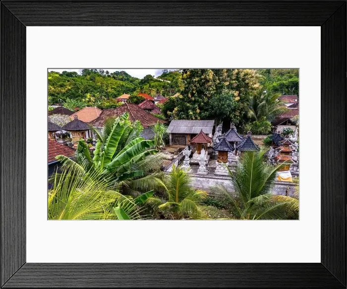 Framed Print : Village of Pejukutan on Nusa Penida Island, in Klungkung Regency, Indonesia Framed Print : Village of Pejukutan on Nusa Penida Island, in Klungkung Regency, Indonesia