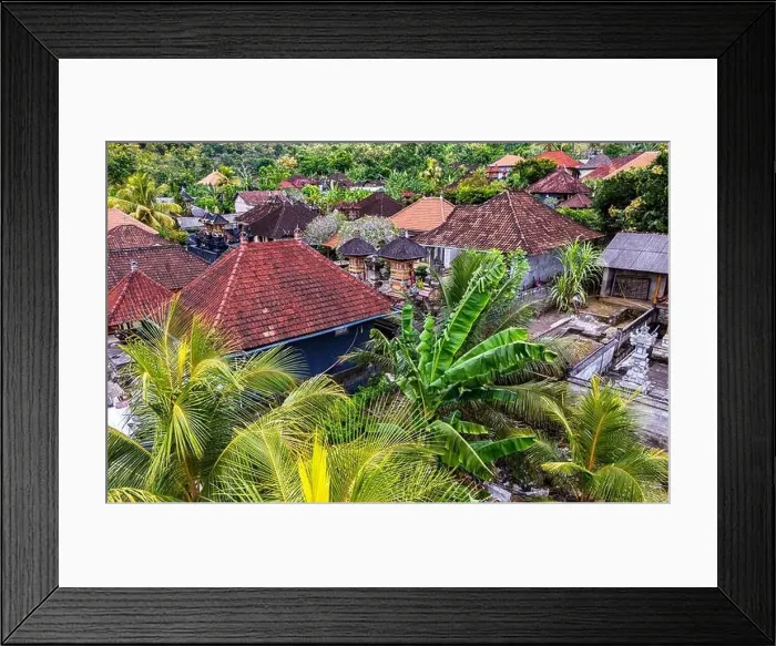 Framed Print : Village of Pejukutan on Nusa Penida Island, in Klungkung Regency, Indonesia Framed Print : Village of Pejukutan on Nusa Penida Island, in Klungkung Regency, Indonesia