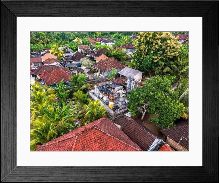 Framed Print : Village of Pejukutan on Nusa Penida Island, in Klungkung Regency, Indonesia Framed Print : Village of Pejukutan on Nusa Penida Island, in Klungkung Regency, Indonesia