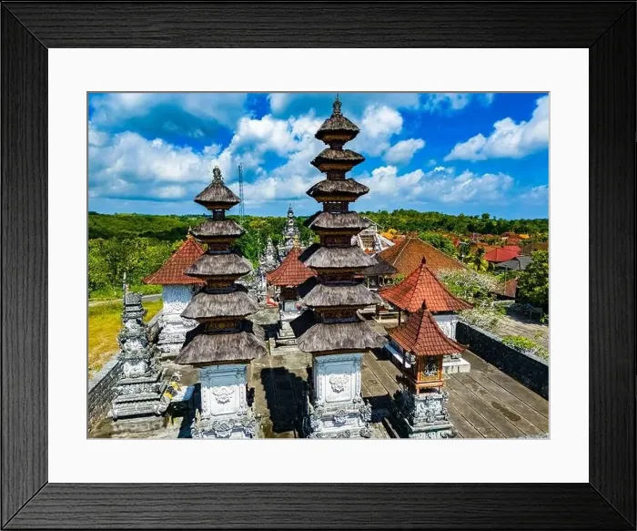 Framed Print : Buddhist temple in a small village in central Nusa Penida, Klungkung Regency, Indonesia Framed Print : Buddhist temple in a small village in central Nusa Penida, Klungkung Regency, Indonesia