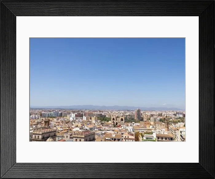 Framed Print : Aerial drone photo of the city centre of the Spanish city of Valencia in the Summer time showing an aerial view of Framed Print : Aerial drone photo of the city centre of the Spanish city of Valencia in the Summer time showing an aerial view of
