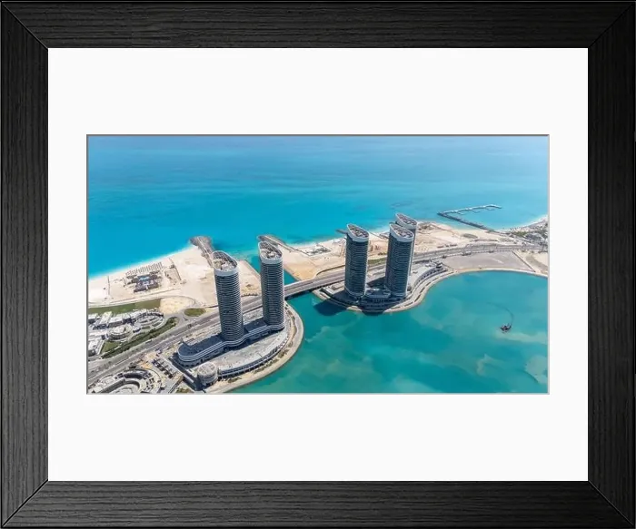 Framed Print : New Alamein, North coast, Egypt towers, Drone photography, Egypt drone Framed Print : New Alamein, North coast, Egypt towers, Drone photography, Egypt drone
