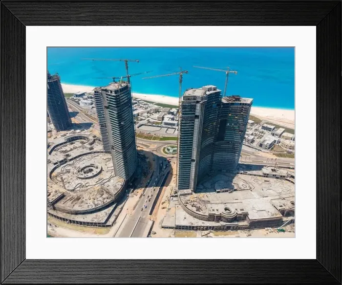 Framed Print : New Alamein, North cost, Egypt drone Framed Print : New Alamein, North cost, Egypt drone