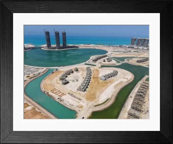Framed Print : New Alamein, North cost, Egypt drone Framed Print : New Alamein, North cost, Egypt drone