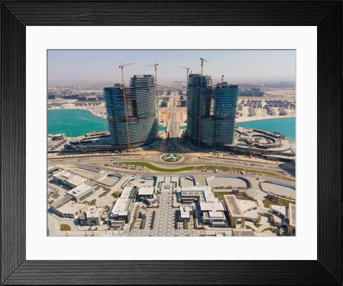 Framed Print : New Alamein, North cost, Egypt drone Framed Print : New Alamein, North cost, Egypt drone