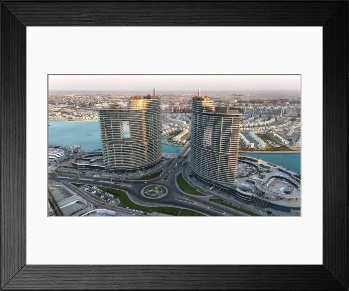Framed Print : New Alamein, North cost, Egypt drone Framed Print : New Alamein, North cost, Egypt drone