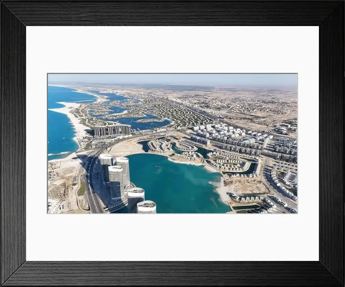 Framed Print : New Alamein, North cost, Egypt drone Framed Print : New Alamein, North cost, Egypt drone