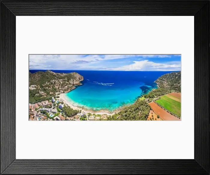 Framed Print : Mallorca (Majorca) island best beach destinations - scenic beautiful Canyamel beach with turquoise sea Framed Print : Mallorca (Majorca) island best beach destinations - scenic beautiful Canyamel beach with turquoise sea