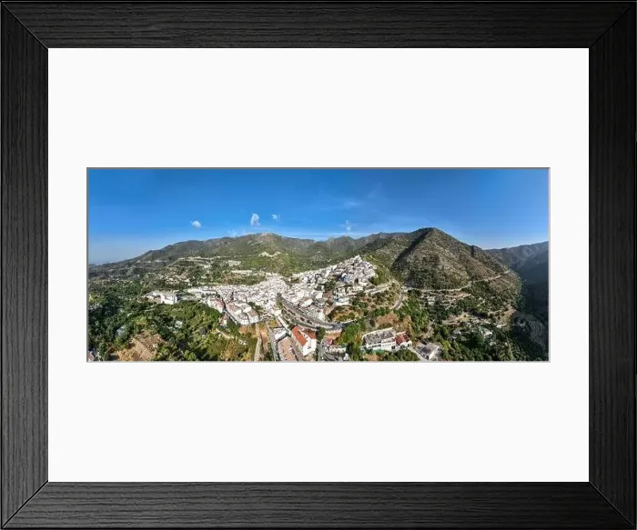 Framed Print : aerial view of the municipality of Ojen in the province of Malaga, Andalusia Framed Print : aerial view of the municipality of Ojen in the province of Malaga, Andalusia