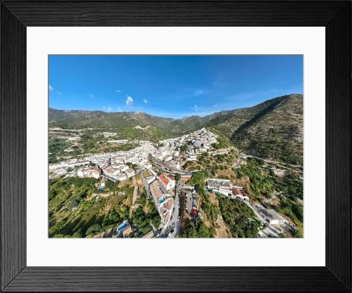 Framed Print : aerial view of the municipality of Ojen in the province of Malaga, Andalusia Framed Print : aerial view of the municipality of Ojen in the province of Malaga, Andalusia