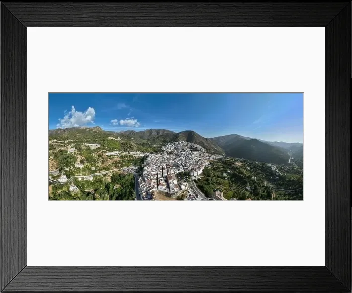 Framed Print : aerial view of the municipality of Ojen in the province of Malaga, Andalusia Framed Print : aerial view of the municipality of Ojen in the province of Malaga, Andalusia