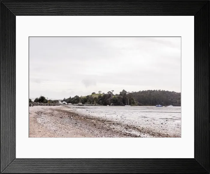 Framed Print : A shot taken on the beach side. The shot contains Sandspit Marina which is located in Auckland, New Zealand