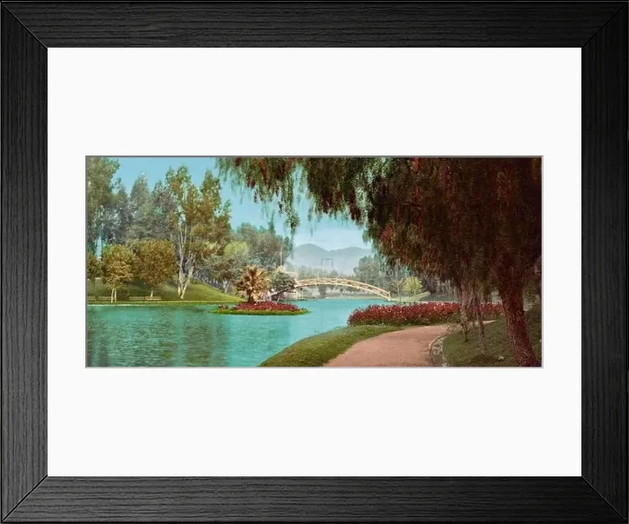 Framed Print : Hollenbeck Park, Los Angeles, California 1901 Framed Print : Hollenbeck Park, Los Angeles, California 1901