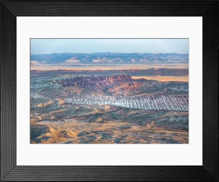 Framed Print : Aerial view on the Arches National Park, Utah