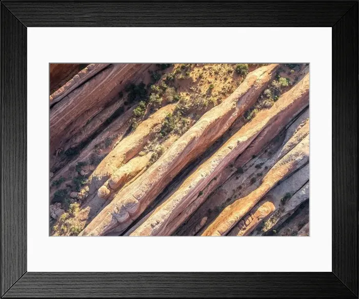 Framed Print : Aerial view on the structures of the Arches National Park, Utah Framed Print : Aerial view on the structures of the Arches National Park, Utah