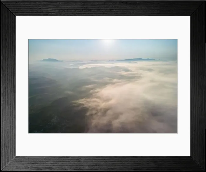 Framed Print : Aerial view of Apuseni Mountains in Romania Framed Print : Aerial view of Apuseni Mountains in Romania