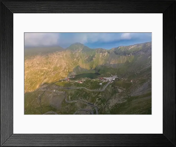 Framed Print : Fagaras Mountain, Romania, in summer, aerial view Framed Print : Fagaras Mountain, Romania, in summer, aerial view