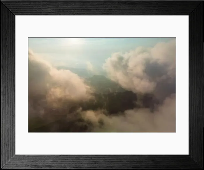 Framed Print : Fagaras Mountain, Romania, in summer, aerial view Framed Print : Fagaras Mountain, Romania, in summer, aerial view