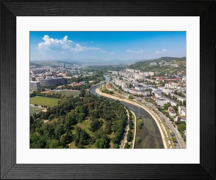 Framed Print : Cluj Napoca city aerial view Framed Print : Cluj Napoca city aerial view