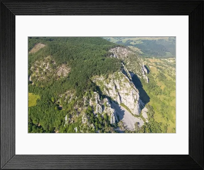 Framed Print : Aerial view of Apuseni Mountains in Romania Framed Print : Aerial view of Apuseni Mountains in Romania