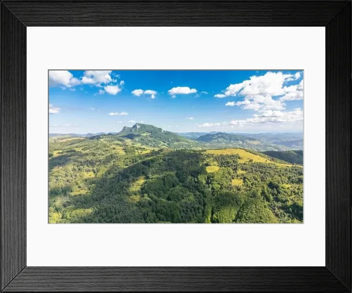 Framed Print : Aerial view of Apuseni Mountains in Romania Framed Print : Aerial view of Apuseni Mountains in Romania
