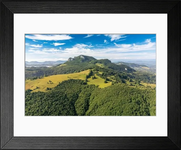 Framed Print : Aerial view of Apuseni Mountains in Romania Framed Print : Aerial view of Apuseni Mountains in Romania