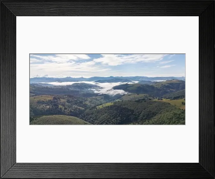Framed Print : Aerial view of Apuseni Mountains in Romania Framed Print : Aerial view of Apuseni Mountains in Romania