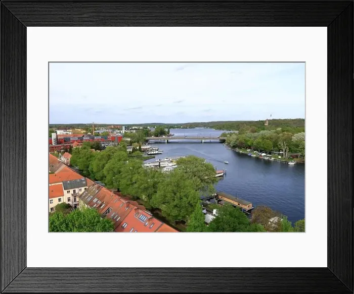 Framed Print : Potsdam, Brandenburg in Germany - April 13 2024: View over the City and surroundings to the north Framed Print : Potsdam, Brandenburg in Germany - April 13 2024: View over the City and surroundings to the north
