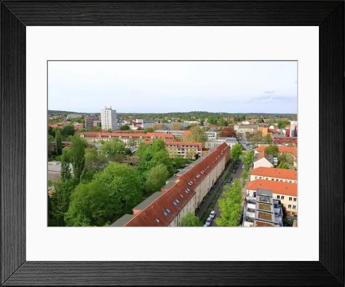 Framed Print : Potsdam, Brandenburg in Germany - April 13 2024: View over the City and surroundings to the west Framed Print : Potsdam, Brandenburg in Germany - April 13 2024: View over the City and surroundings to the west