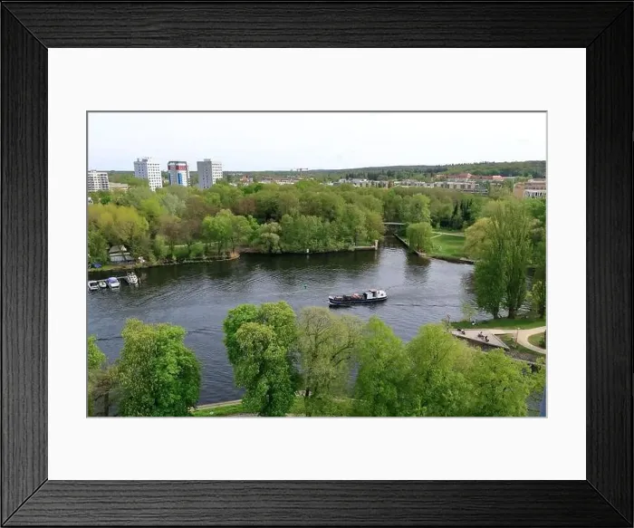 Framed Print : Potsdam, Brandenburg in Germany - April 13 2024: View over the City and surroundings to the east Framed Print : Potsdam, Brandenburg in Germany - April 13 2024: View over the City and surroundings to the east