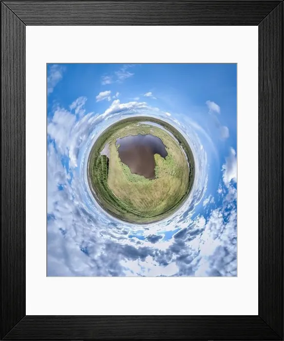 Framed Print : Big lake system in bright sun light Framed Print : Big lake system in bright sun light