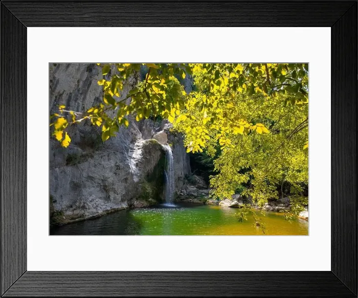 Framed Print : Aerial view of of Ilıca Waterfall in Küre Mountains National Park, Turkey Framed Print : Aerial view of of Ilıca Waterfall in Küre Mountains National Park, Turkey