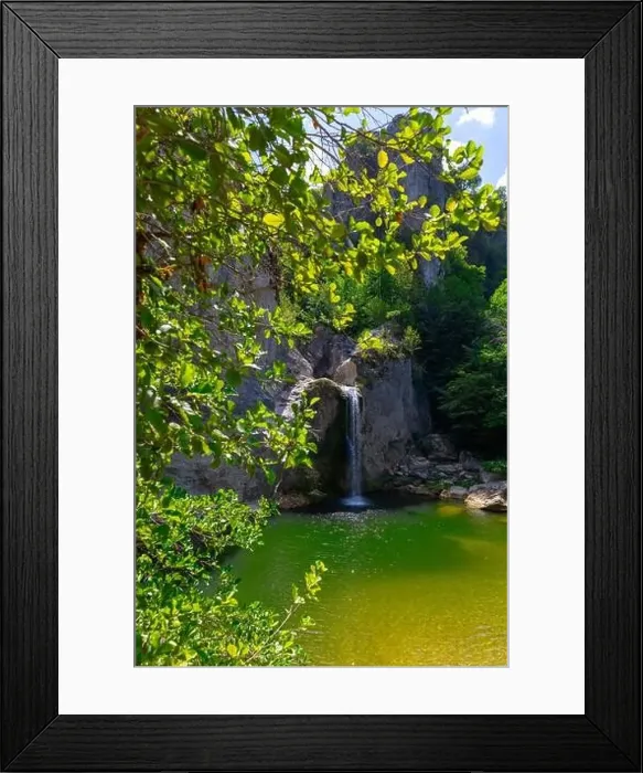 Framed Print : Aerial view of of Ilıca Waterfall in Küre Mountains National Park, Turkey Framed Print : Aerial view of of Ilıca Waterfall in Küre Mountains National Park, Turkey