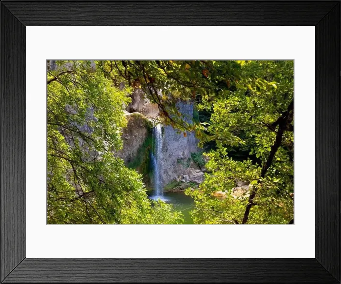 Framed Print : Aerial view of of Ilıca Waterfall in Küre Mountains National Park, Turkey Framed Print : Aerial view of of Ilıca Waterfall in Küre Mountains National Park, Turkey
