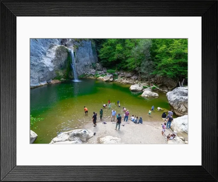 Framed Print : Aerial view of of Ilıca Waterfall in Küre Mountains National Park, Turkey Framed Print : Aerial view of of Ilıca Waterfall in Küre Mountains National Park, Turkey