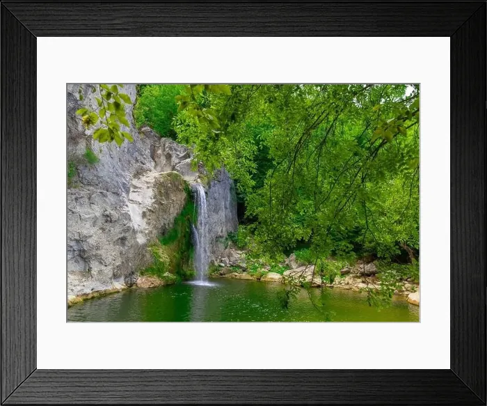 Framed Print : Aerial view of of Ilıca Waterfall in Küre Mountains National Park, Turkey