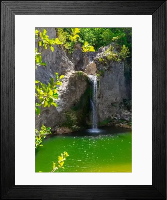 Framed Print : Aerial view of of Ilıca Waterfall in Küre Mountains National Park, Turkey Framed Print : Aerial view of of Ilıca Waterfall in Küre Mountains National Park, Turkey