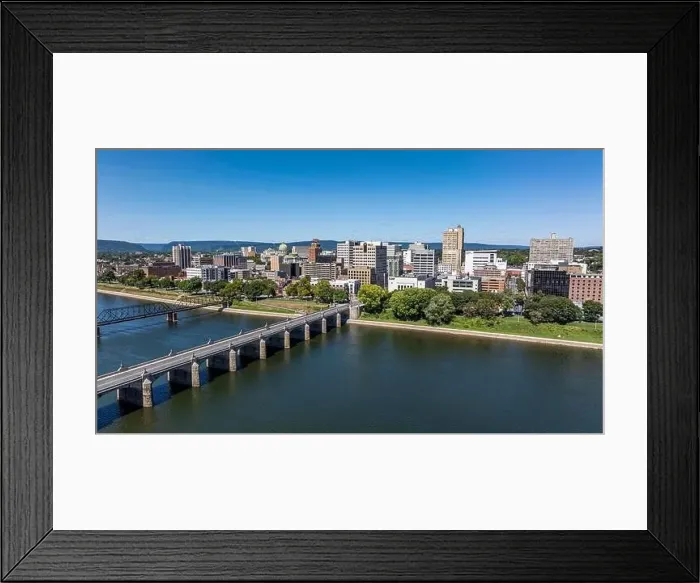Framed Print : Late summer, early fall aerial