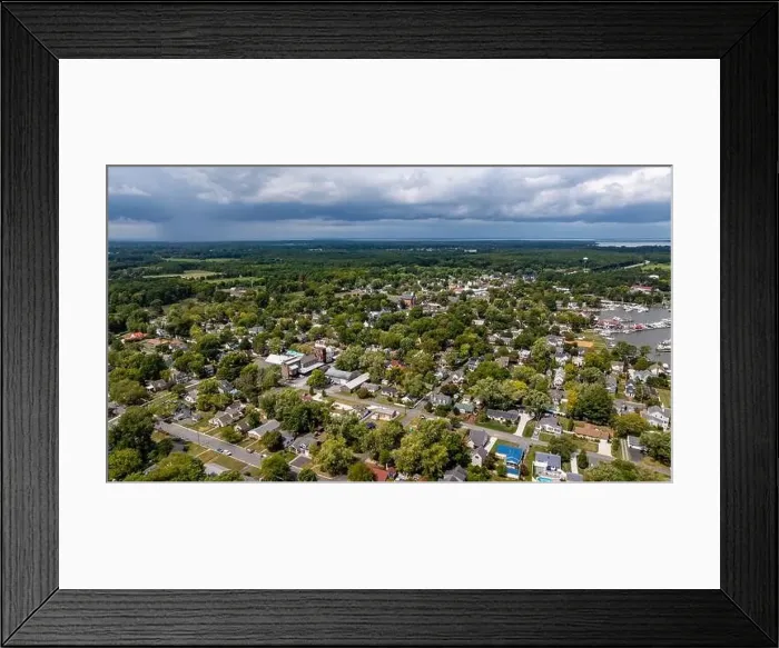 Framed Print : Late summer, early fall aerial Framed Print : Late summer, early fall aerial