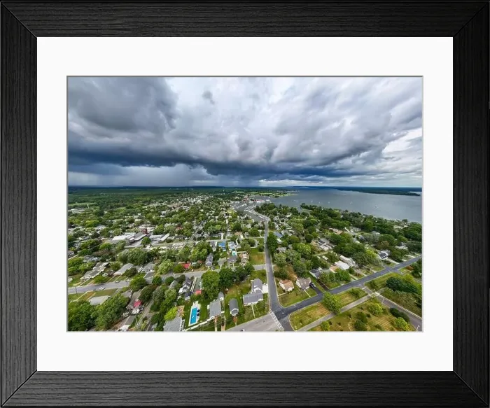 Framed Print : Late summer, early fall aerial Framed Print : Late summer, early fall aerial